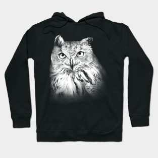 Eagle Owl Animal Portrait Hoodie